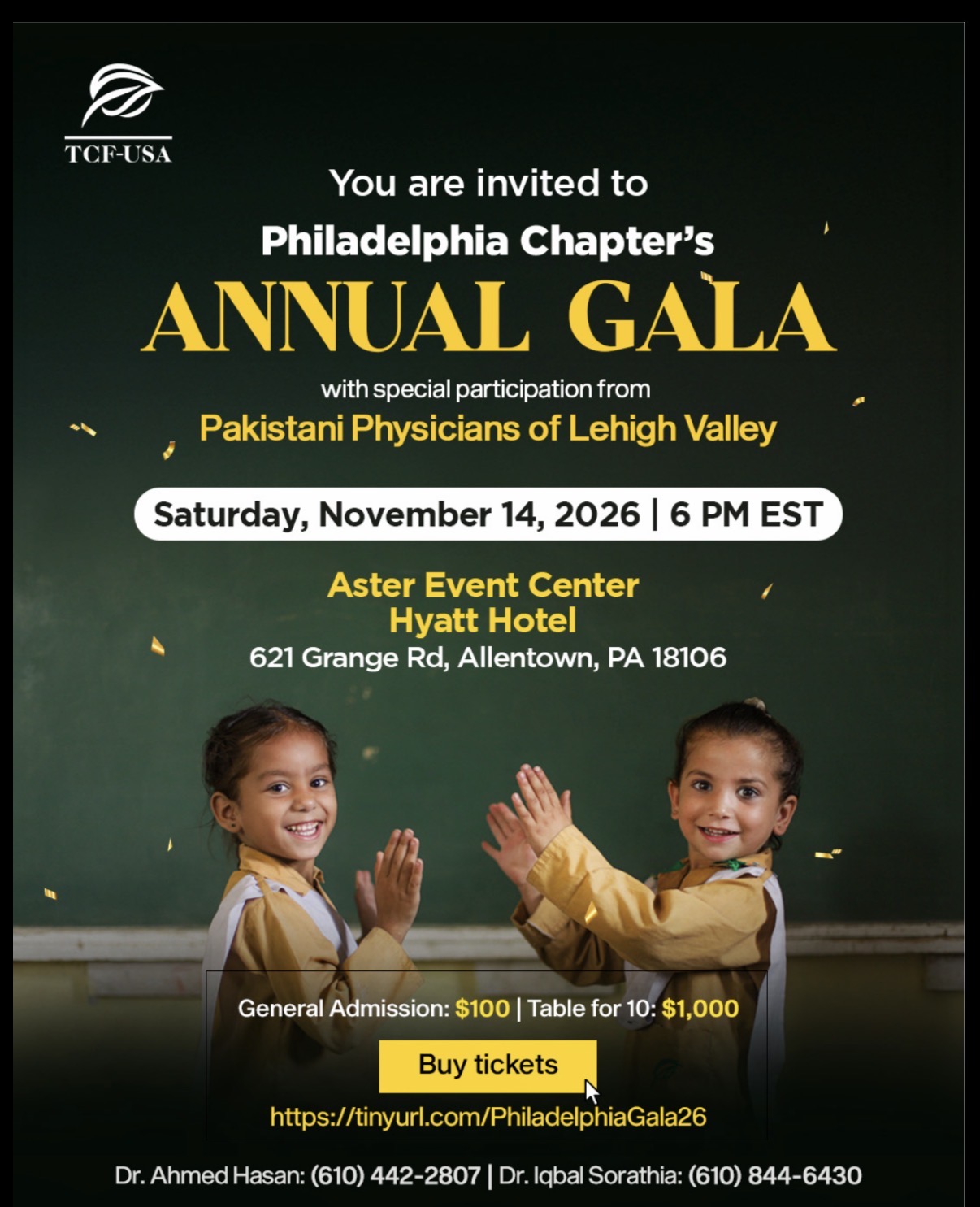 TCF Philadelphia Chapter's Annual Gala